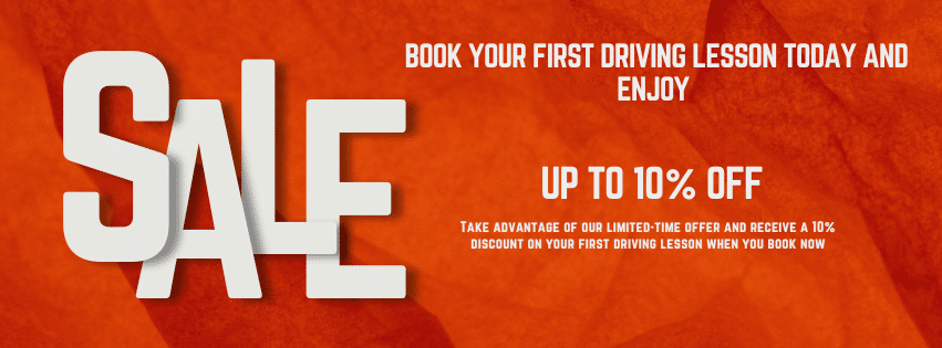 Book your FIRST driving lesson today and enjoy a fantastic 10% DISCOUNT